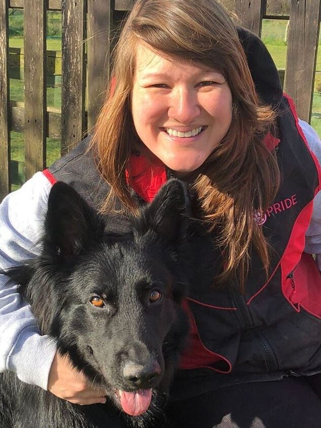 Planet Pup trainer Lauren Smith with her dog Tyson
